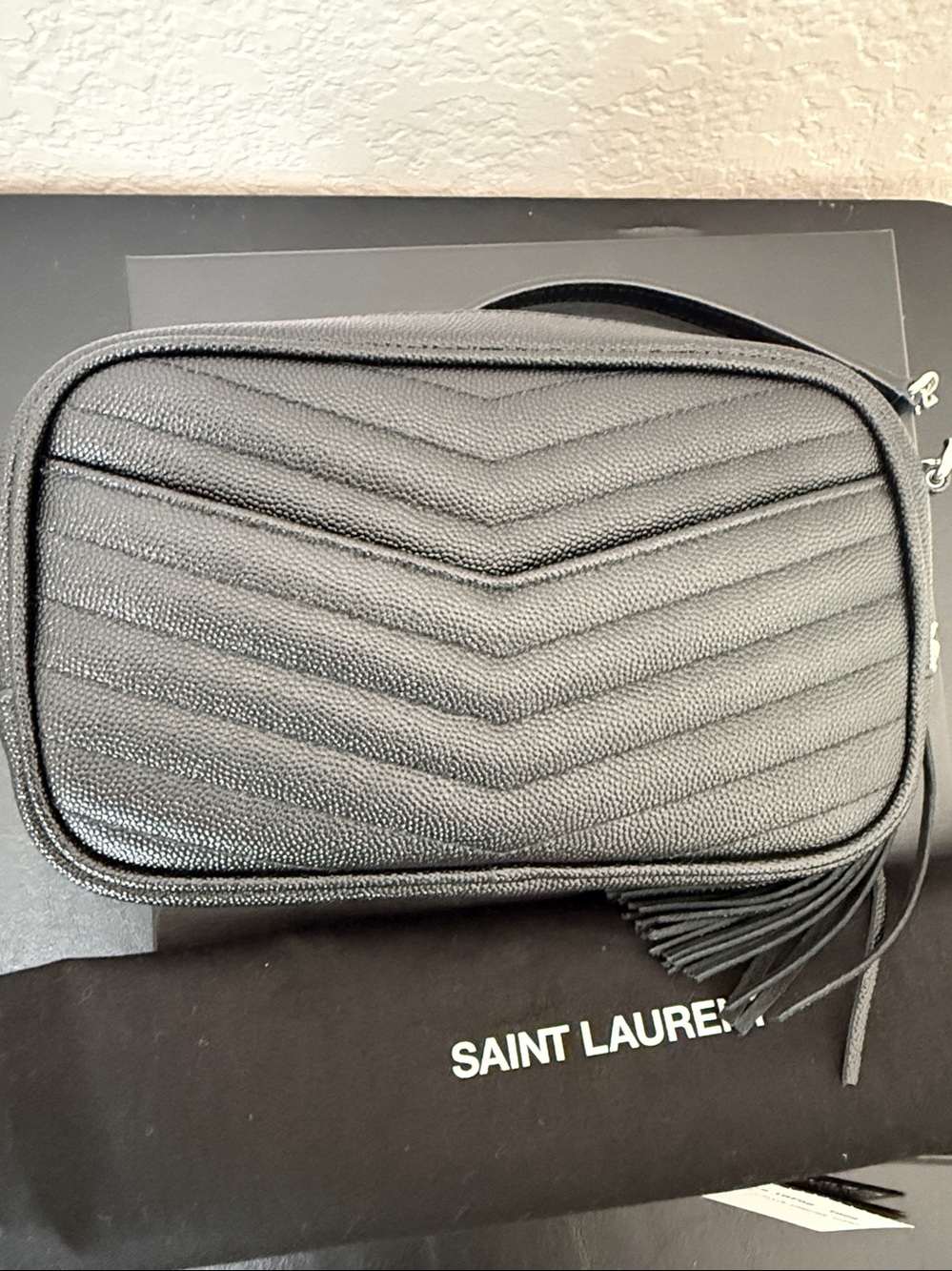 Saint Laurent Black Lou mini Camera Bag with Tassel Pristine condition!! - Picture 6 of 15
